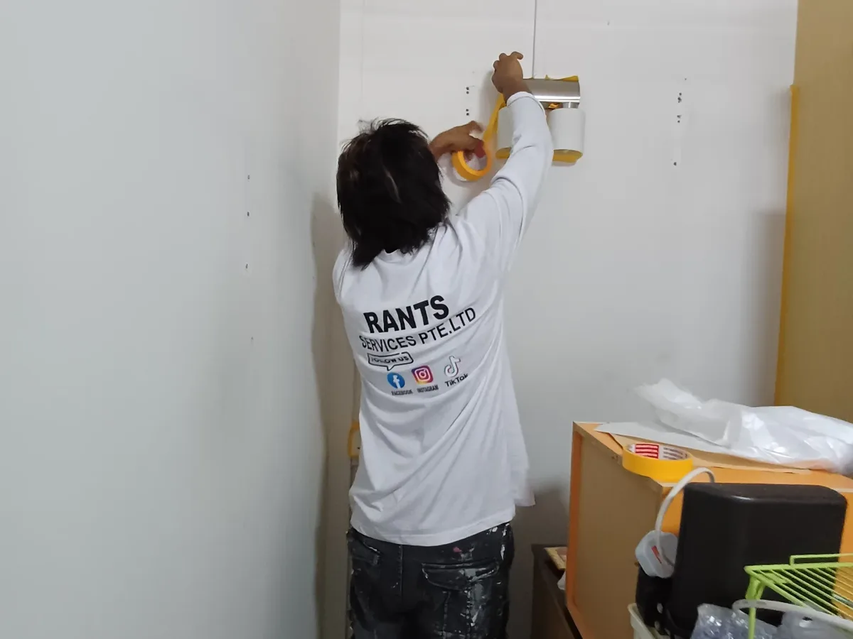 Wall preparation and painting