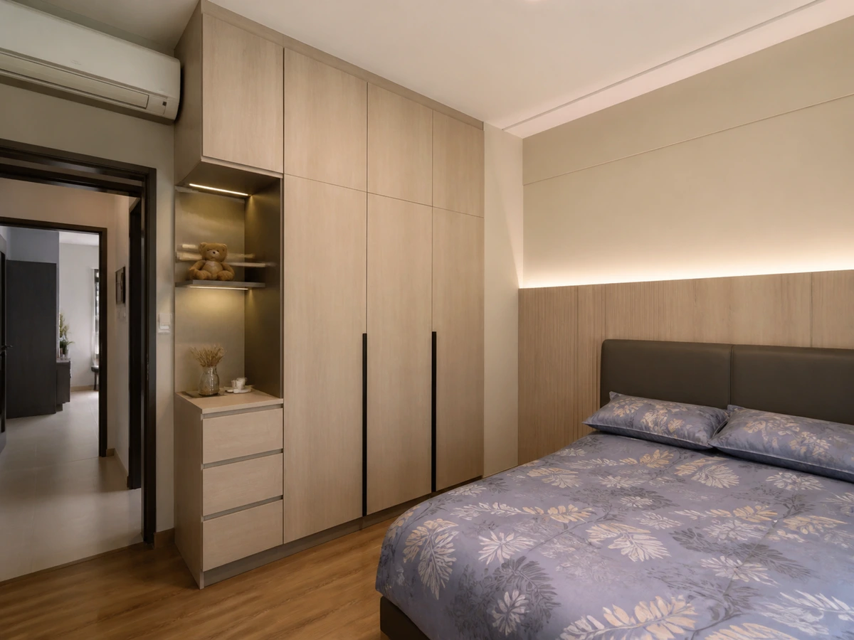 Bedroom built-in storage