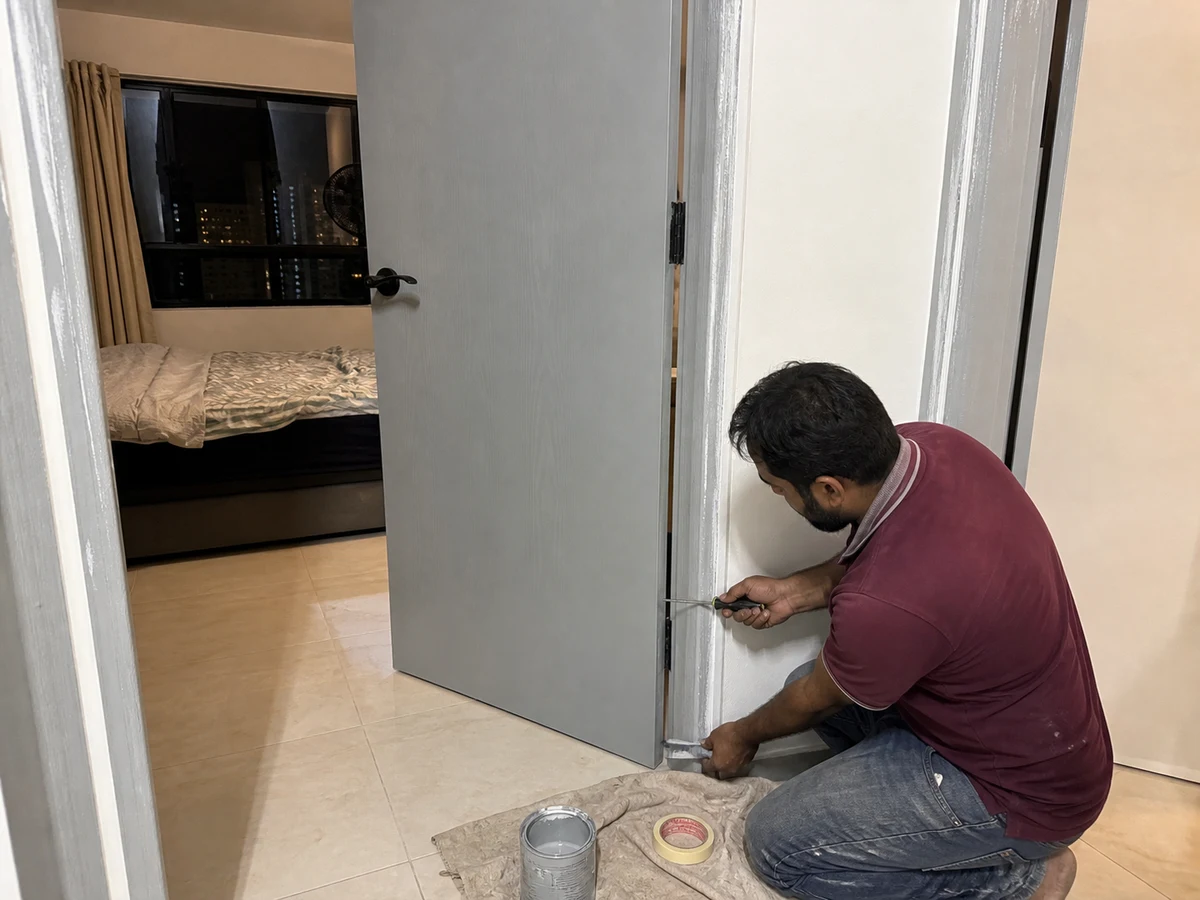 Doorway finishing work